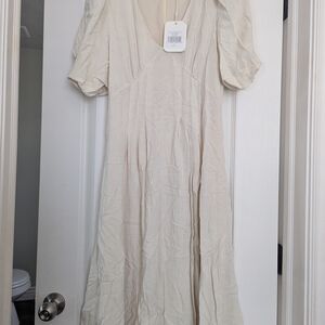 DownEast Cream Midi Dress